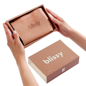 Blissy King Cinnamon Pillowcase Lifestyle – Mulberry Silk