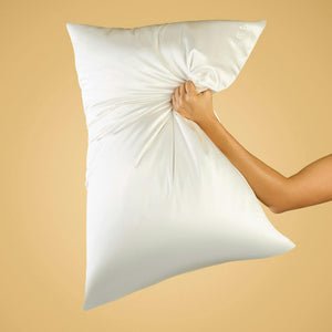 Blissy White Silk Pillowcase Detail – Standard