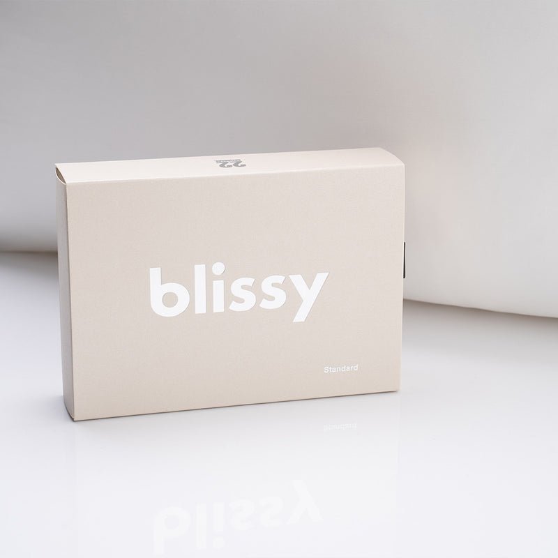 Blissy White Silk Pillowcase Detail – King