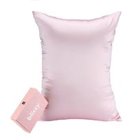 Blush Pillowcase Close-Up – Blissy 22 Momme Silk