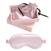 Blissy Blush Silk Sleep Mask Detail –