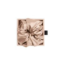 Blissy Champagne Silk Blissy Oversized Scrunchie Detail –