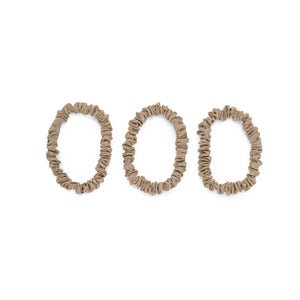 Blissy Mulberry Silk Blissy Skinny Scrunchies – Champagne