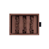 Chocolate Mulberry Silk Blissy Skinny Scrunchies – Blissy