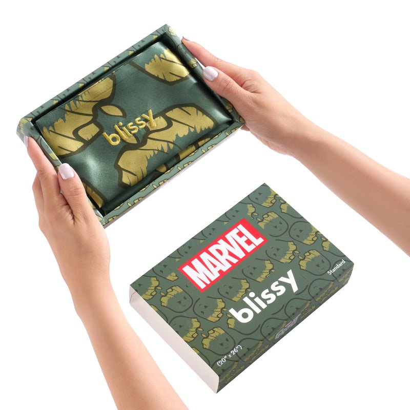 Marvel™ Pillowcase Close-Up – Blissy 22 Momme Silk
