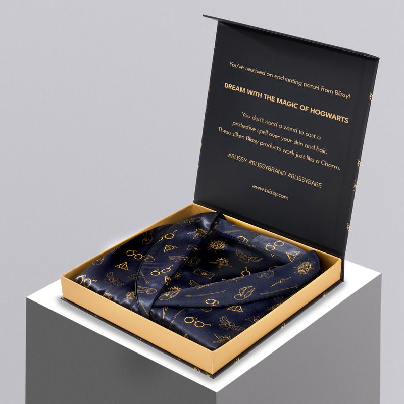 Blissy Harry Potter™ Wizarding World Icons Classic Robe – 22 Momme Mulberry Silk, 100% Silk