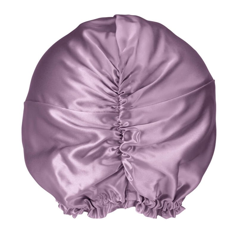 Lavender Blissy Bonnet Close-Up – Blissy 22 Momme Silk
