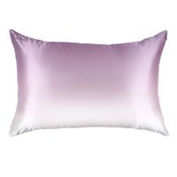 Blissy Lavender Ombre Silk Pillowcase Detail – King