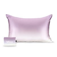 Blissy King Lavender Ombre Pillowcase Lifestyle – Mulberry Silk