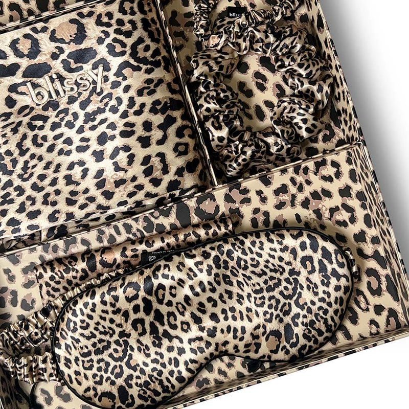 Blissy Leopard Silk Blissy Dream Set Detail – Standard