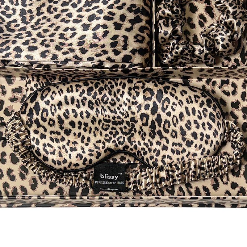Blissy King Leopard Blissy Dream Set Lifestyle – Mulberry Silk