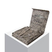 Leopard Classic Robe Close-Up – Blissy 22 Momme Silk
