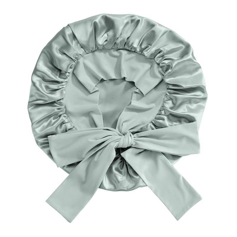 Blissy Mulberry Silk Blissy Bow Bonnet – Matcha