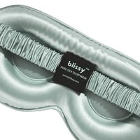 Blissy Matcha Silk Sleep Mask Detail –