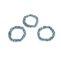 Blissy Mint Blissy Skinny Scrunchies Lifestyle – Mulberry Silk