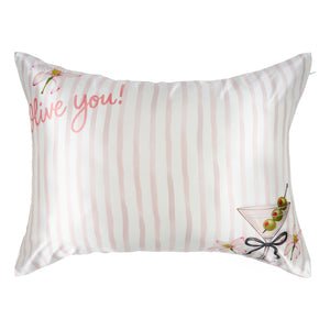 Blissy Olive You Silk Pillowcase Detail – Standard