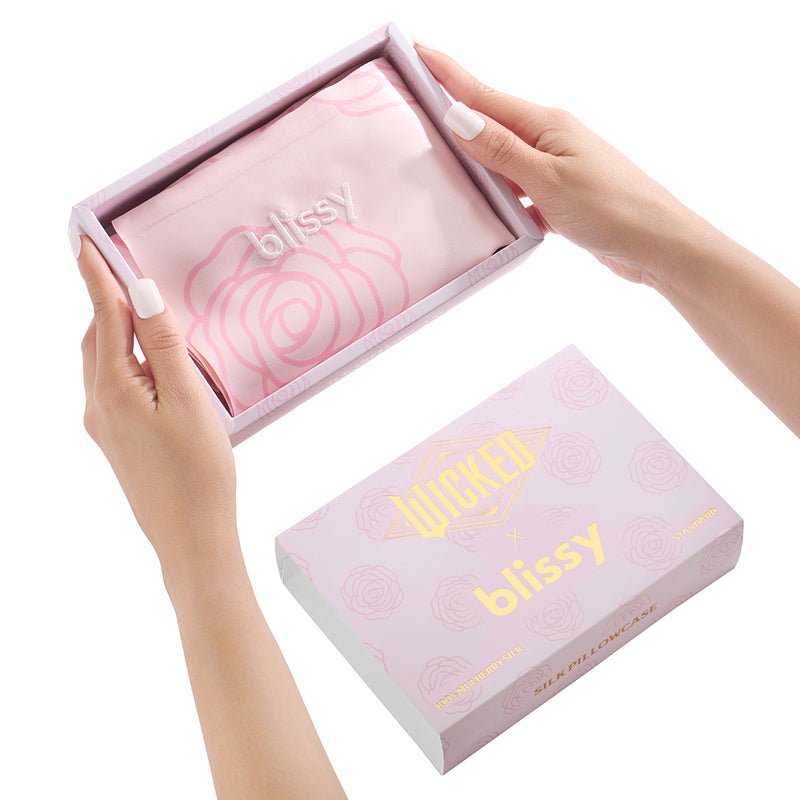 Blissy Standard Wicked Pillowcase Lifestyle – Mulberry Silk