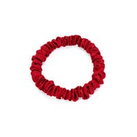 Blissy Red Blissy Skinny Scrunchies Lifestyle – Mulberry Silk