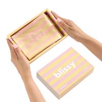 Blissy Mulberry Silk Pillowcase – Sherbet Striped King