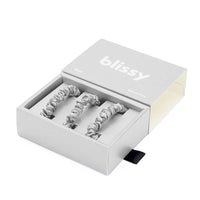 Blissy 100% Mulberry Silk Hair Ties Blissy Silk Skinny Scrunchies (3-Pack) Lifestyle – Mulberry Silk