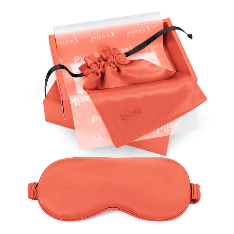 Sunrise Sleep Mask Close-Up – Blissy 22 Momme Silk