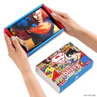 Superman Comic Pillowcase Close-Up – Blissy 22 Momme Silk