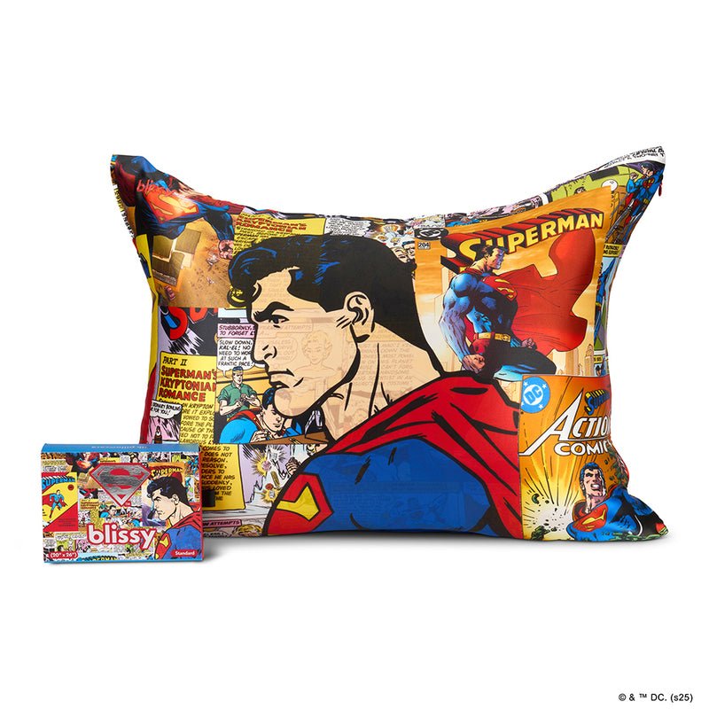 Superman Comic Mulberry Silk Pillowcase – Blissy