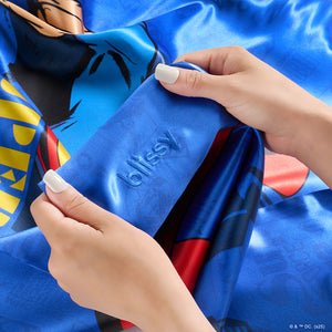 Blissy Superman Dreams Silk Pillowcase Detail – Standard