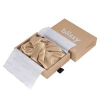 Blissy Taupe Silk Blissy Bonnet Detail –