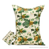 Blissy White Lotus Silk Pillowcase Detail – King