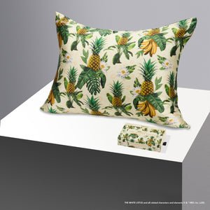 Blissy King White Lotus Pillowcase – 22 Momme Mulberry Silk, 100% Silk