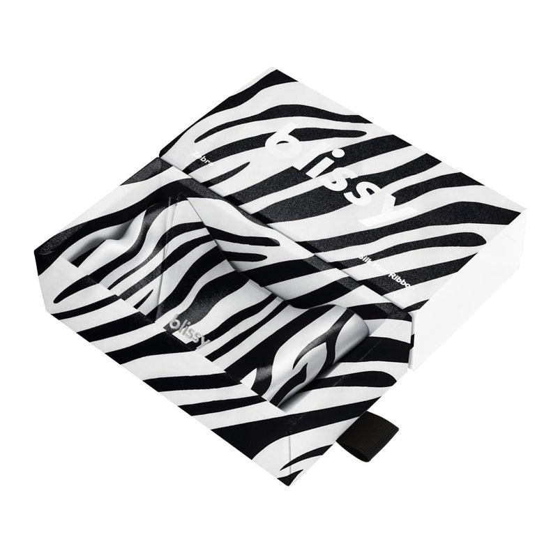 Blissy Zebra Blissy Hair Ribbon – 22 Momme Mulberry Silk, 100% Silk