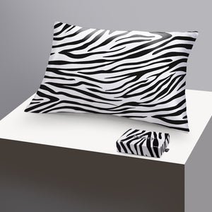 Blissy Standard Zebra Pillowcase – 22 Momme Mulberry Silk, 100% Silk