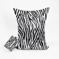 Blissy King Zebra Pillowcase Lifestyle – Mulberry Silk
