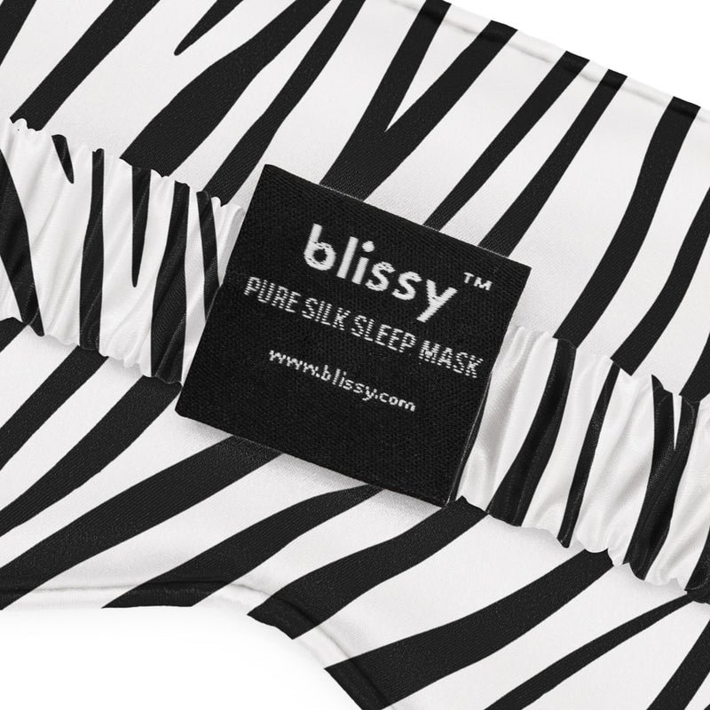 Sleep Mask -Zebra – Blissy Premium Silk