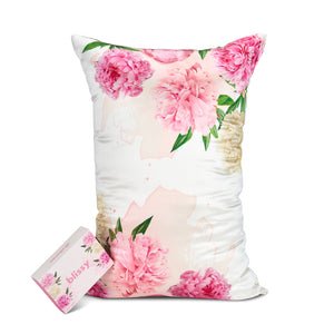 Blissy Zodiac Flower Silk Pillowcase Detail – Standard