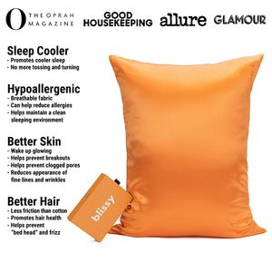 Coral Mulberry Silk Pillowcase – Blissy King