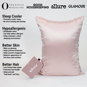 Pink Mulberry Silk Pillowcase – Blissy King