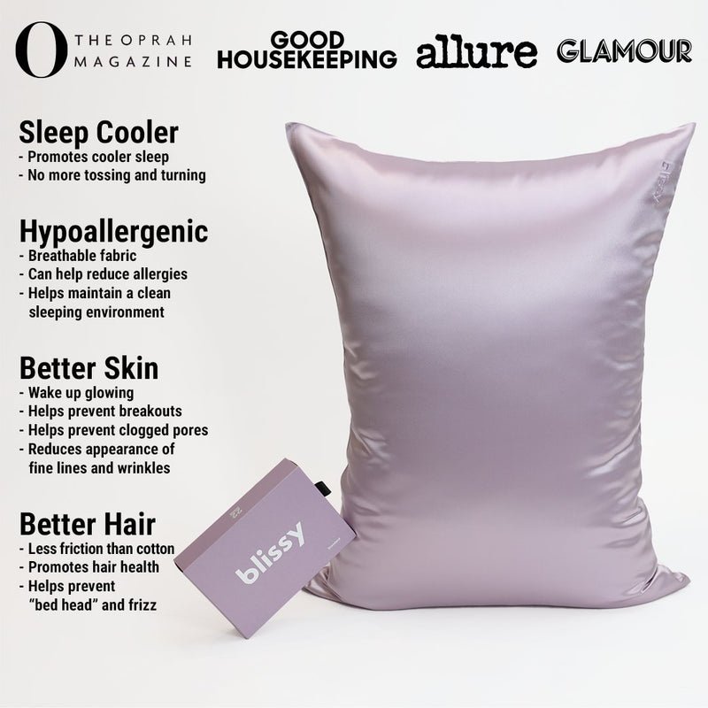 Plum Mulberry Silk Pillowcase – Blissy King
