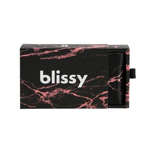 Blissy Queen Rose Black Marble Pillowcase Lifestyle – Mulberry Silk