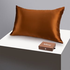 Blissy King Bronze Pillowcase – 22 Momme Mulberry Silk, 100% Silk