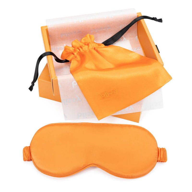 Blissy Mulberry Silk Sleep Mask – Coral