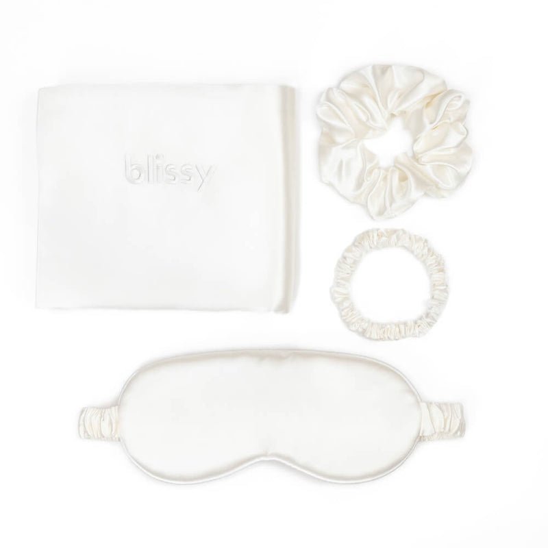 Blissy White Silk Blissy Dream Set Detail – Standard
