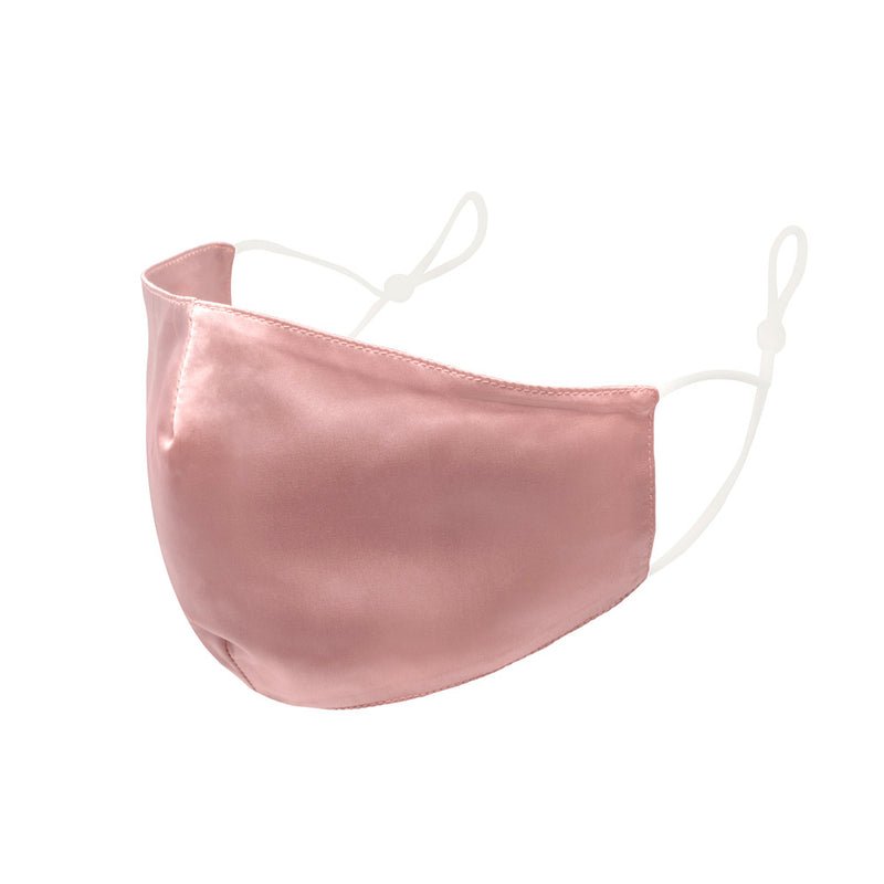 Blissy Pink Silk Face Mask Detail –