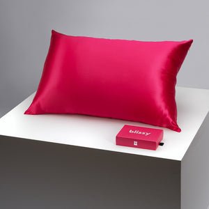 Blissy King Hibiscus Pillowcase – 22 Momme Mulberry Silk, 100% Silk