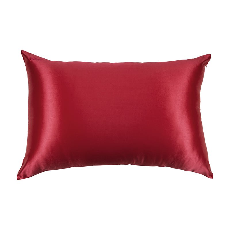 Blissy King (Product)Red Pillowcase Lifestyle – Mulberry Silk