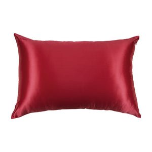 Blissy Queen (Product)Red Pillowcase Lifestyle – Mulberry Silk