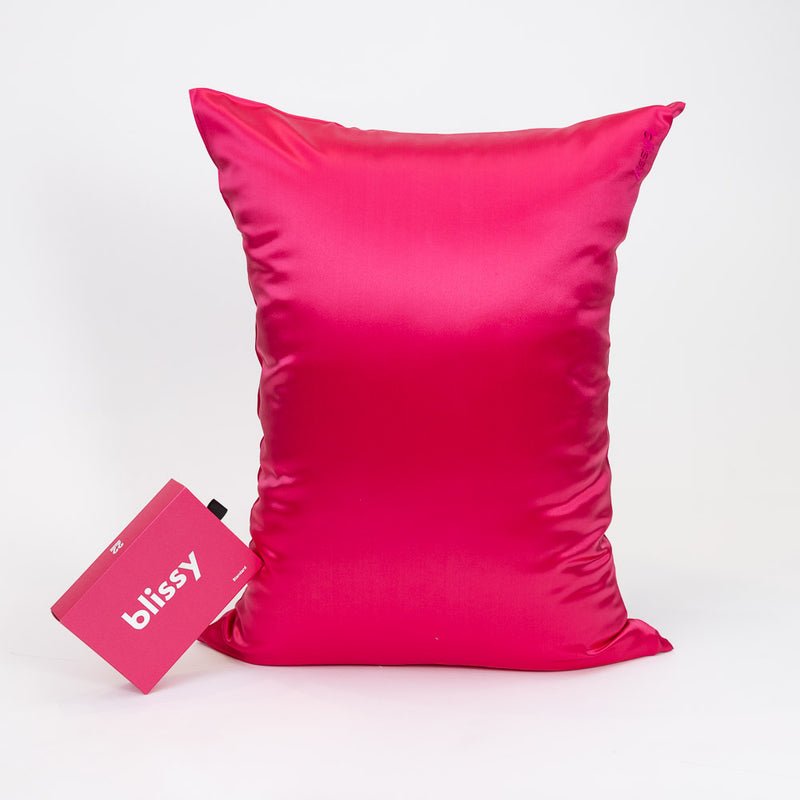 Blissy Hibiscus Silk Pillowcase Detail – King