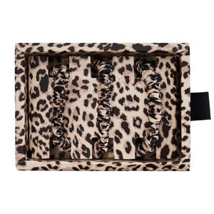 Leopard Mulberry Silk Blissy Skinny Scrunchies – Blissy