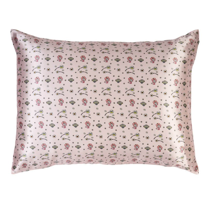 Blissy Pink Bello Daisy Minions Silk Pillowcase Detail –